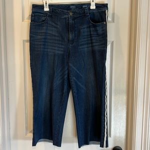 J. Jill high rise full leg crops jeans.